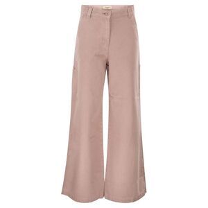 Weekend Maxmara Women Wkdskipper - Wide-Leg Trousers In Cotton Canvas